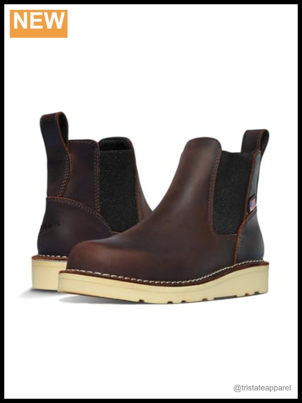 Danner Women's Bull Run Chelsea Work Boots - Full Grain Leather, Slip-Resistant